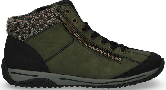 Rieker - Veterschoenen Hoog - Groen | bol.com