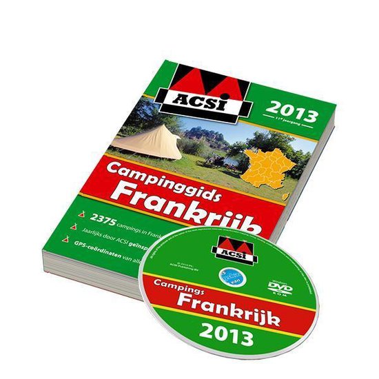 Cover van het boek 'ACSI Campinggids Frankrijk  / 2013 + DVD'