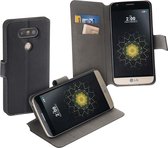 HC zwart bookcase voor de LG G5 wallet cover