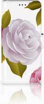 Geschikt voor Samsung Galaxy J6 2018 Uniek Bookcase Hoesje Roses