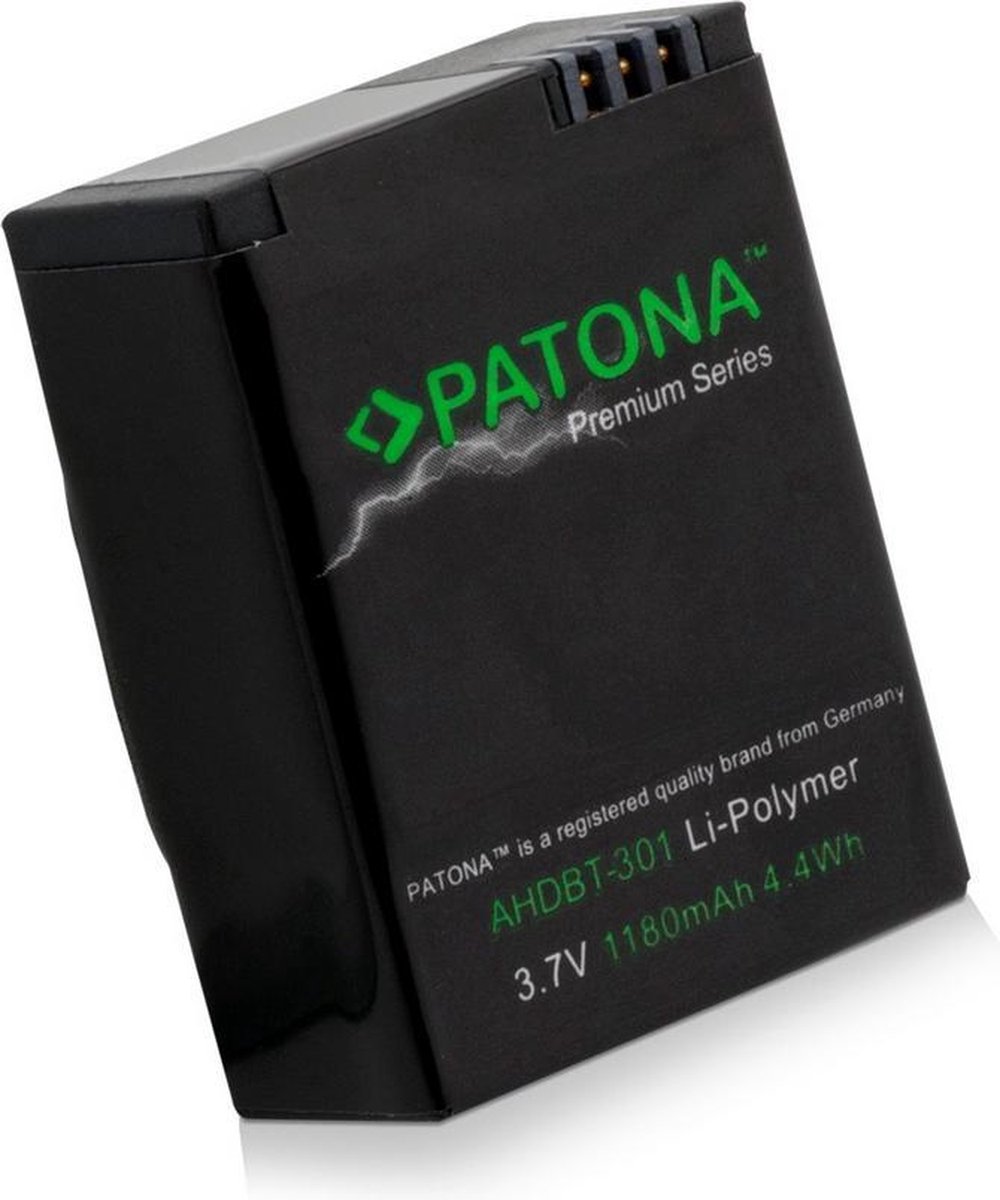 PATONA 1202 - Oplaadbare batterij - Geschikt voor GoPro Hero 3/ Hero 3 Plus