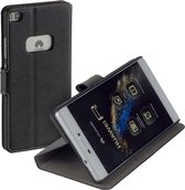 HC Zwart Flip Wallet Bookcase Hoesje Huawei P8