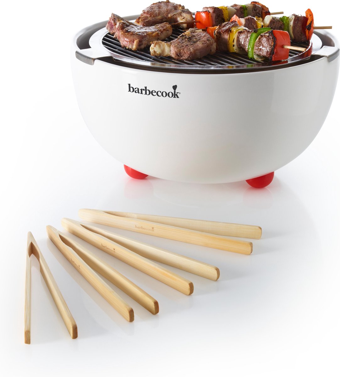 Barbecook Joya Startpakket Houtskoolbarbecue - Wit | bol.com
