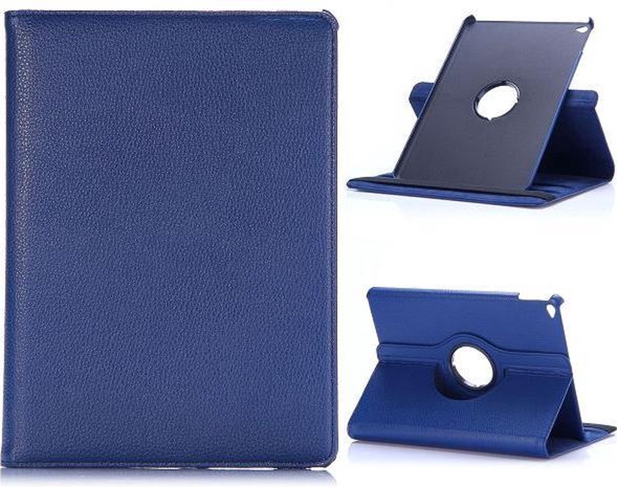 SoFetch - iPad Air 2 Hoes - Draaibare - 360 Graden Lychee - Blauw