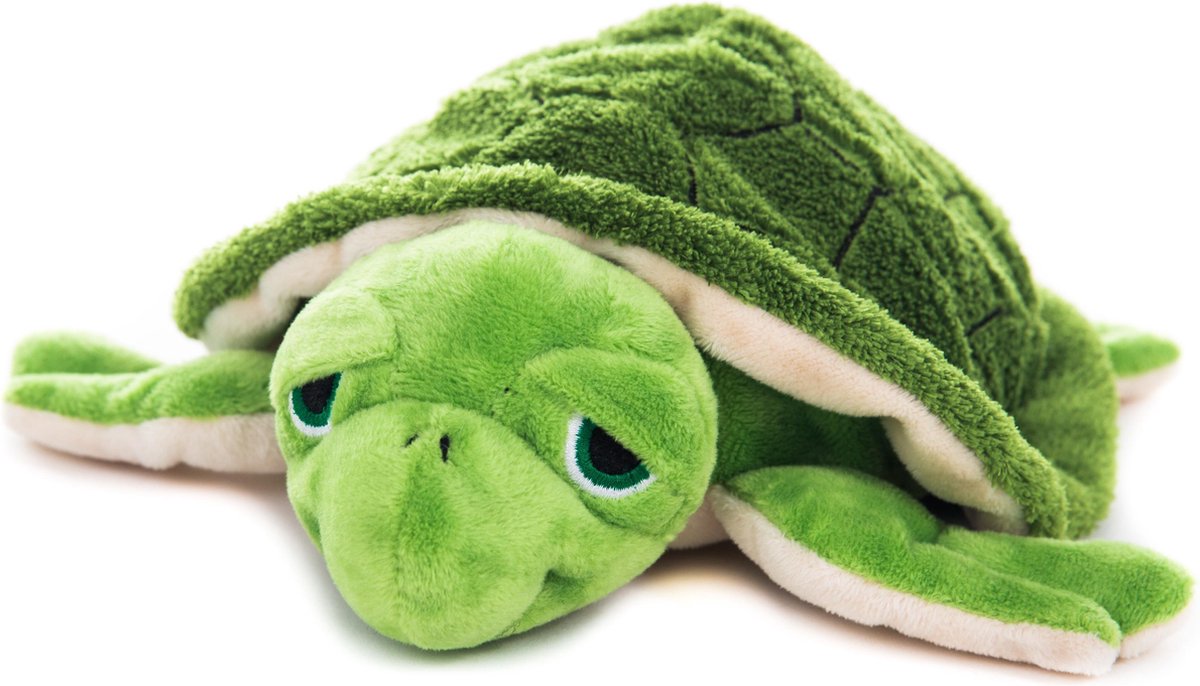 Warmteknuffel Schildpad groen Habibi warmie 27 cm - opwarmknuffel geschikt voor oven en magnetron schildpad - magnetronknuffel schildpad - knuffel schildpad - Habibi Plush