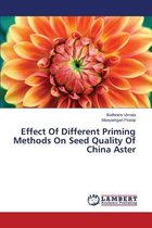 Effect Of Different Priming Methods On Seed Quality Of China Aster