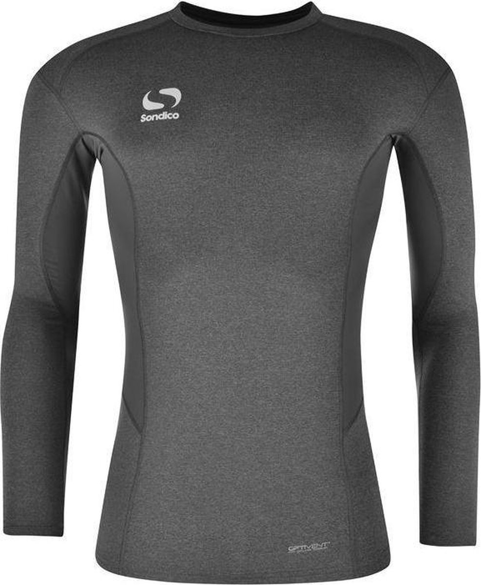 987x1200.jpg Sondico ondershirt Lange mouw - Jongens - Grey Marl - 140 - Afbeelding 1