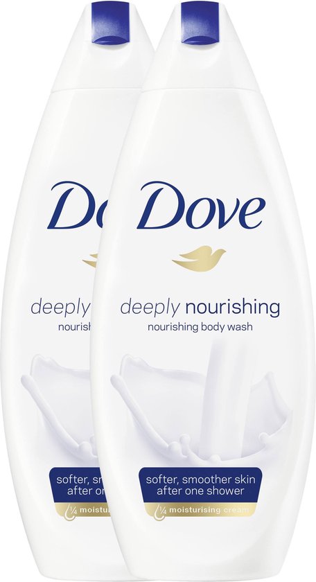 Dove Deeply Nourishing Douchegel - 2 x 250ml - Voordeelverpakking | bol.com