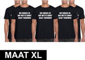 5x Vrijgezellenfeest Die sukkel gaat trouwen shirt  heren Maat X