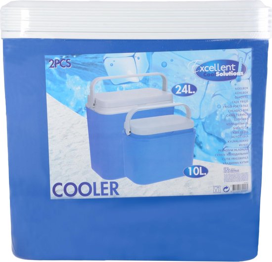 Koelbox - 24 l + 10 l - Kunststof - Blauw - 2 stuks van KOEL — afbeelding 4