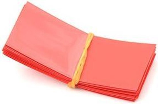 Rood - 50 Stuks 72/30mm 18650 Batterij PVC Krimpkous Tube Wrap