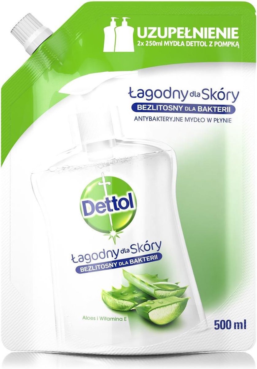 Dettol - Antibacterial Liquid Soap Aloe Vera And Vitamin E 500Ml