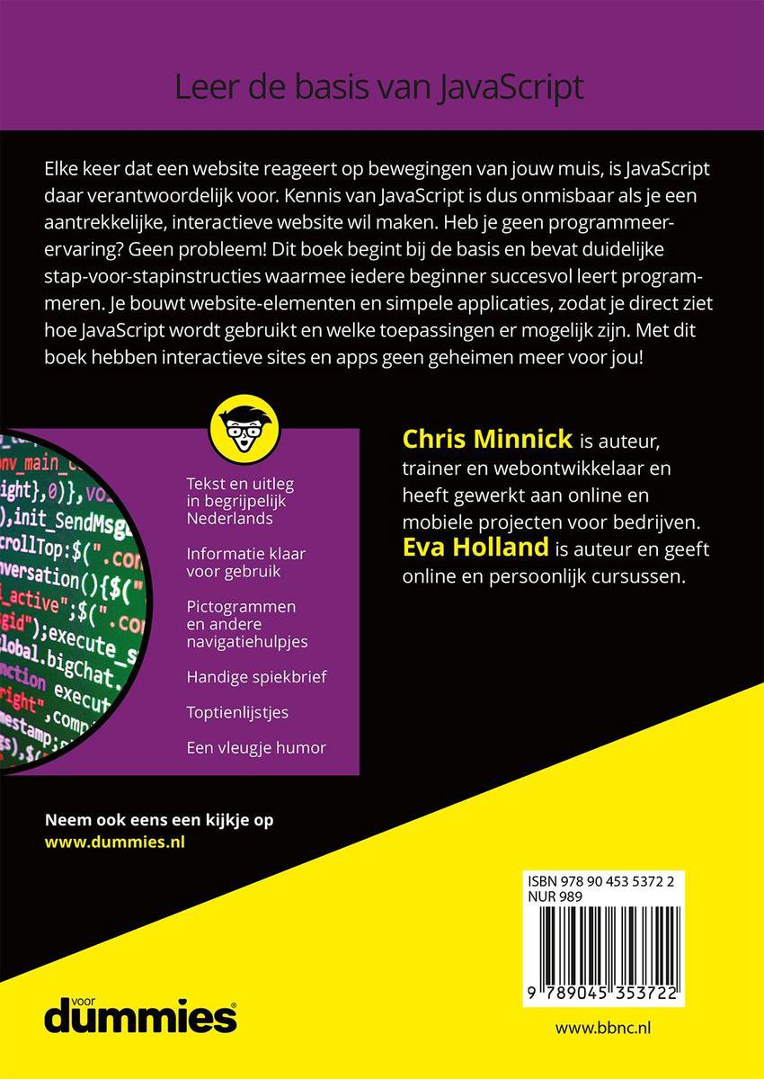 Programmeren met JavaScript voor Dummies - Leer programmeren als ...