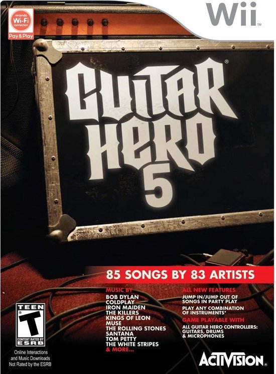 Activision Guitar Hero 5, Wii video-game Engels