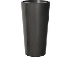 Bloempot Buiten Hoog Rond Tuit 40cm ANTRACIET Euro3Plast