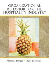 Organizational Behavior For The Hospitality Industry