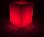 POD - Plantenbak Cube Red 40x40xH50cm-LED-220V