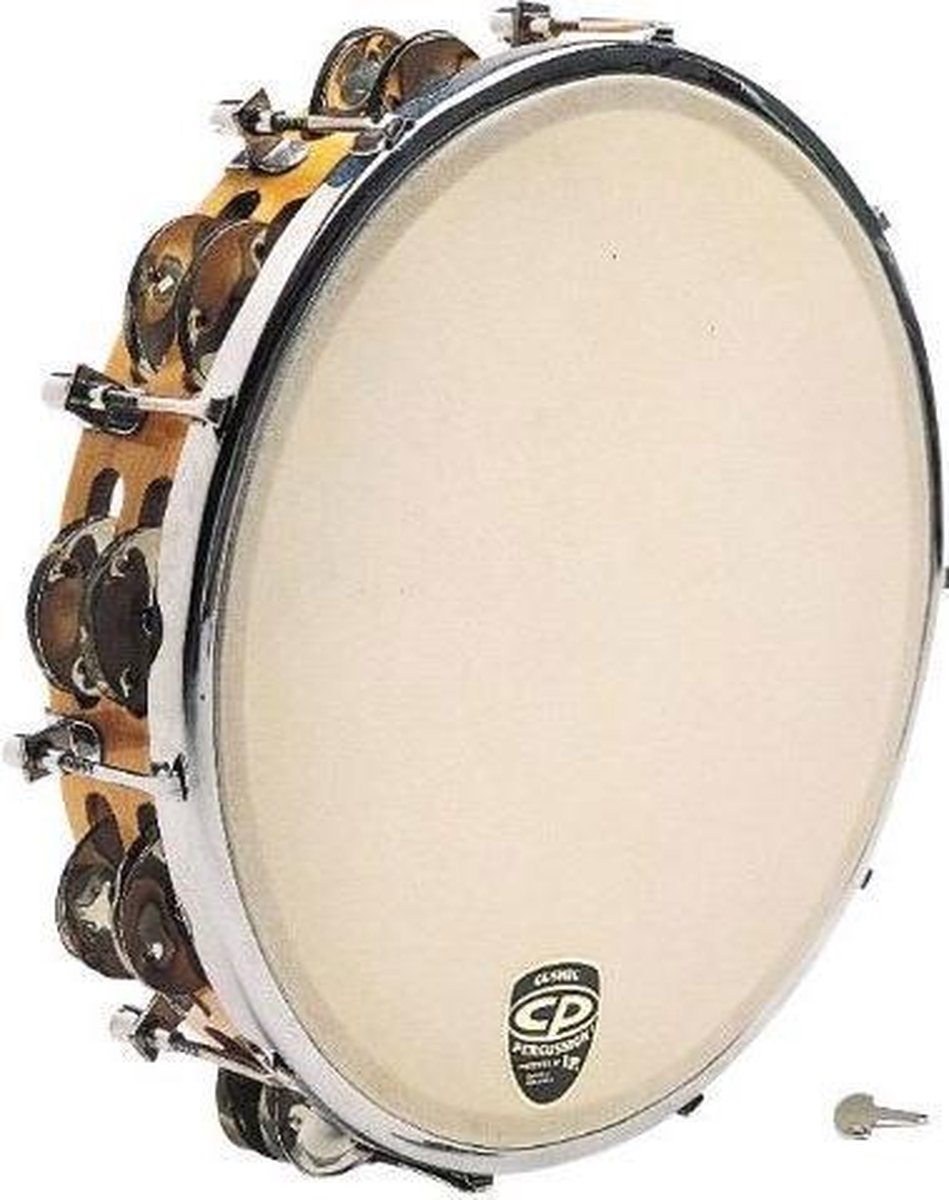 Latin Percussion LP CP391 Tunable Wood Tambourine tamboerijn met vel