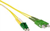 ACT RL2701 Glasvezel kabel 1 m OS2 LC/APC SC/APC Yellow,Green