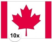 10x autocollants drapeau Canada