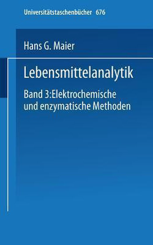 Lebensmittelanalytik - cover