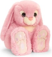 Keel Toys pluche konijn roze konijnen knuffel 35 cm - Konijnen knuffeldieren - Speelgoed voor kind