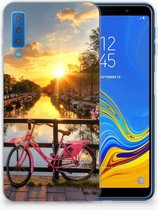 Geschikt voor Samsung Galaxy A7 (2018) TPU Hoesje Amsterdamse Grachten