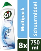 Cif Original Cream - 8 x 750 ml - Schuurmiddel