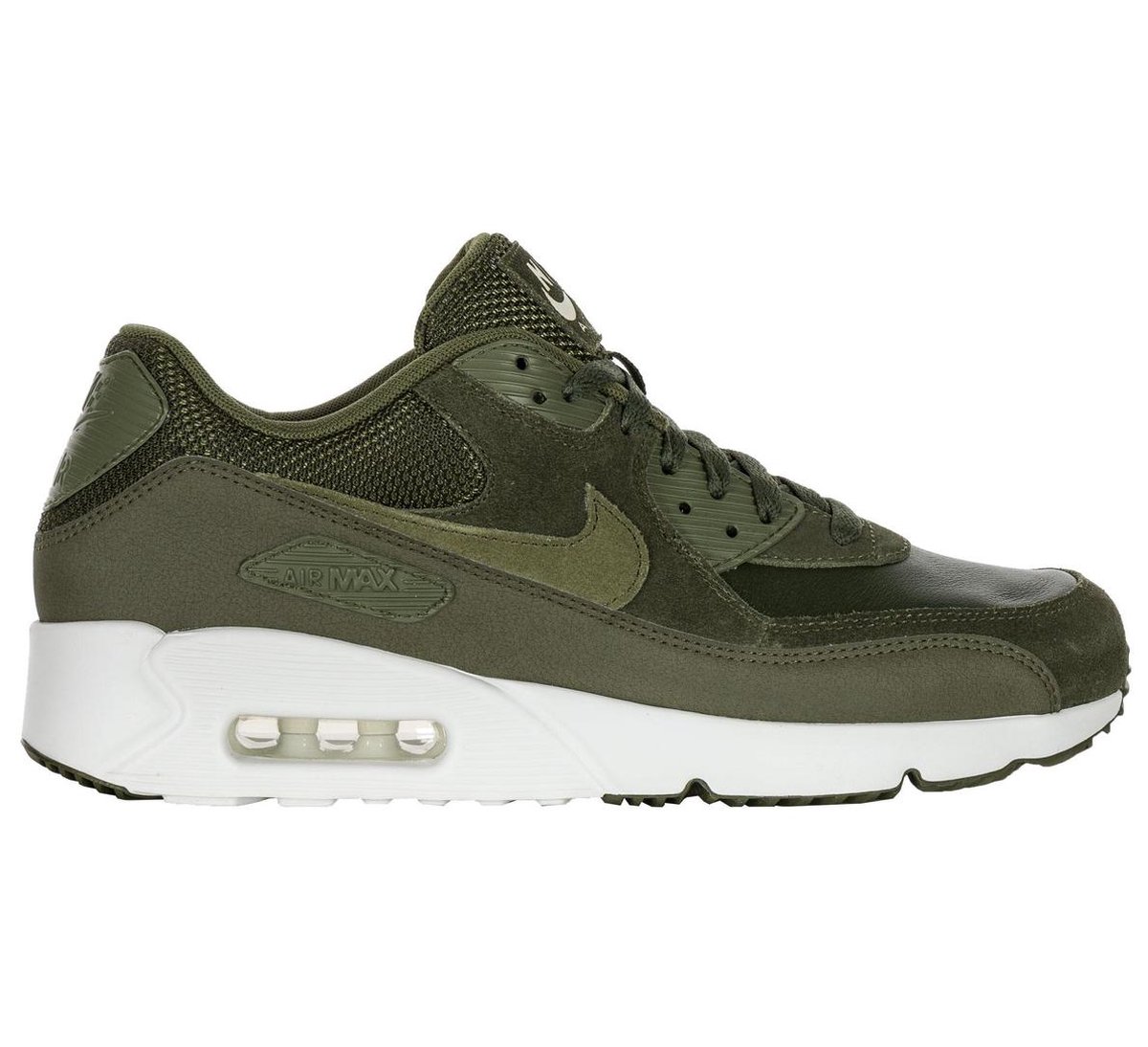 Nike Air Max 90 Ultra 2.0 Leather Sneakers - Maat 42.5 - Mannen - groen/wit  | bol.com