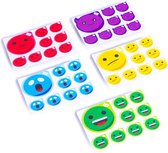 Emotion Icons nanocups voor glas - 5x