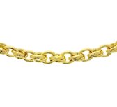 Zilgold Collier goud met zilveren kern 8 mm 45 cm