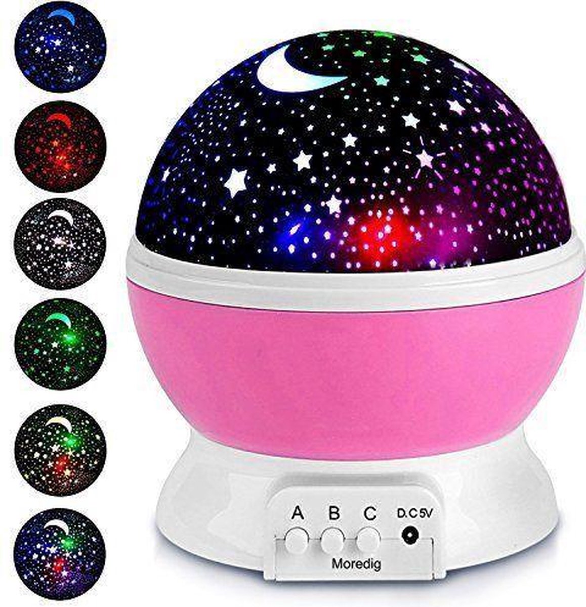 Sterren projector nachtlamp – Creeer een sterrenzee in je kamer – LED  projector - Roze | bol