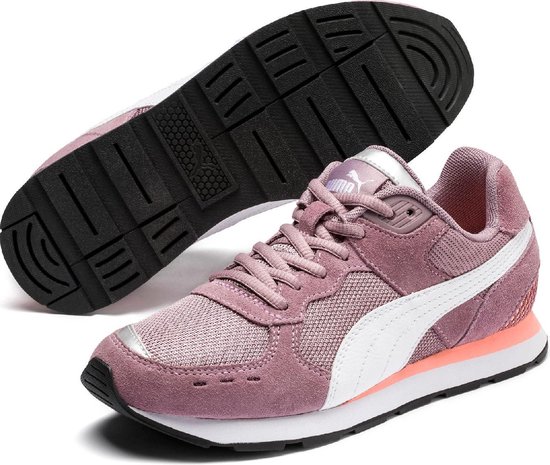 PUMA Vista Jr Sneakers Kinderen - Elderberry / Puma White - Maat 39 PUMA Vista Jr Sneakers Kinderen - Elderberry / Puma White - Maat 39