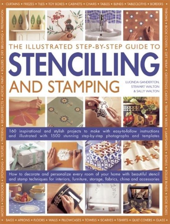 Illustrated Step-By-Step Guide To Stencilling And Stamping - cover