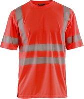Blåkläder 3420-1013 T-shirt High Vis Fluor Rood maat XL