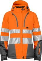 Projob 6424 Dames Softshell jas Oranje/Grijs maat XXL