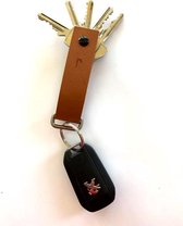 Key Organiser | Sleutel organiser | Echt leder | Cognac | Vaderdag tip!