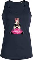 Yoga shirt dames Namaste - Meditatie sport / hemd / top / tank top - maat XL