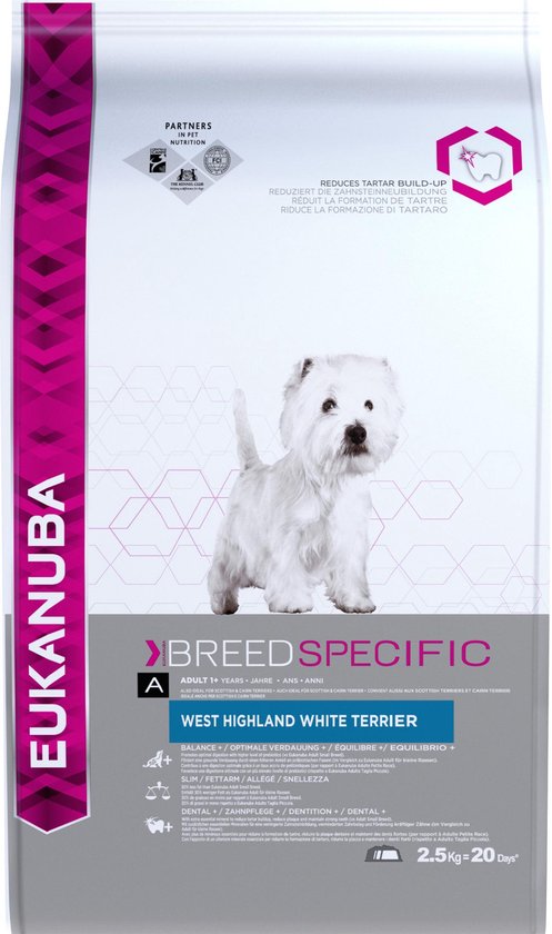 Eukanuba West Highland White Terriër - Breed Specific - Hondenvoer - 2.5 kg
