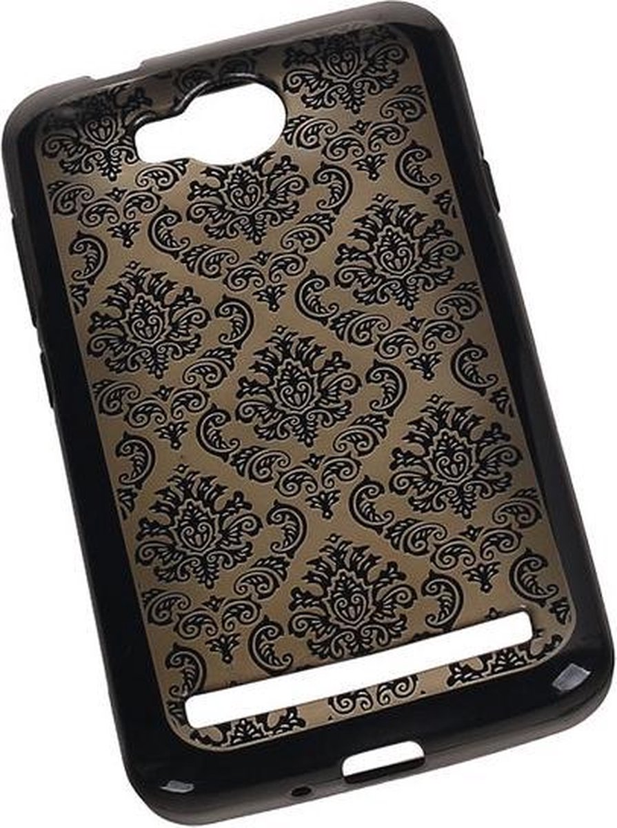 Zwart Brocant TPU back case cover hoesje voor Huawei Y3 II / Y3 2