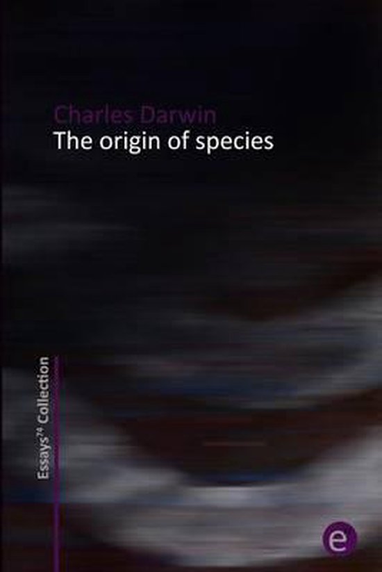 Boek "The origin of species" van Charles Darwin, uit de "Essays74 Collection".