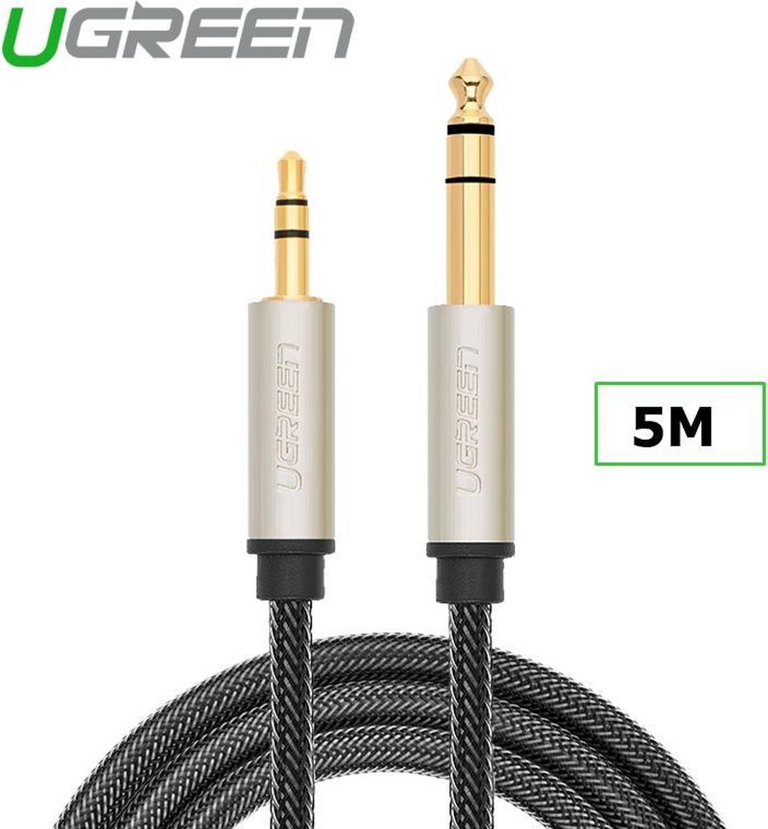 UGREEN 3.5mm Male naar 6.35mm Male Jack Audio Kabel - 5 Meter