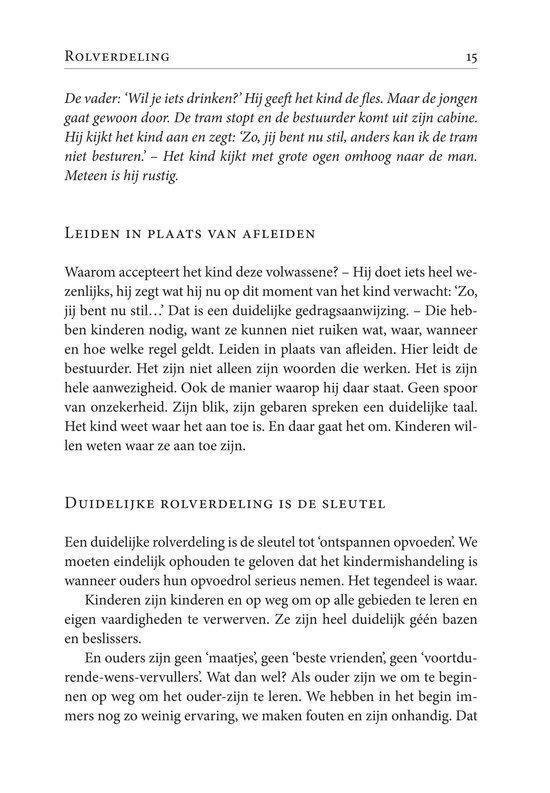 Pagina 15 met tekst over "Rolverdeling" en "Leiden in plaats van afleiden."