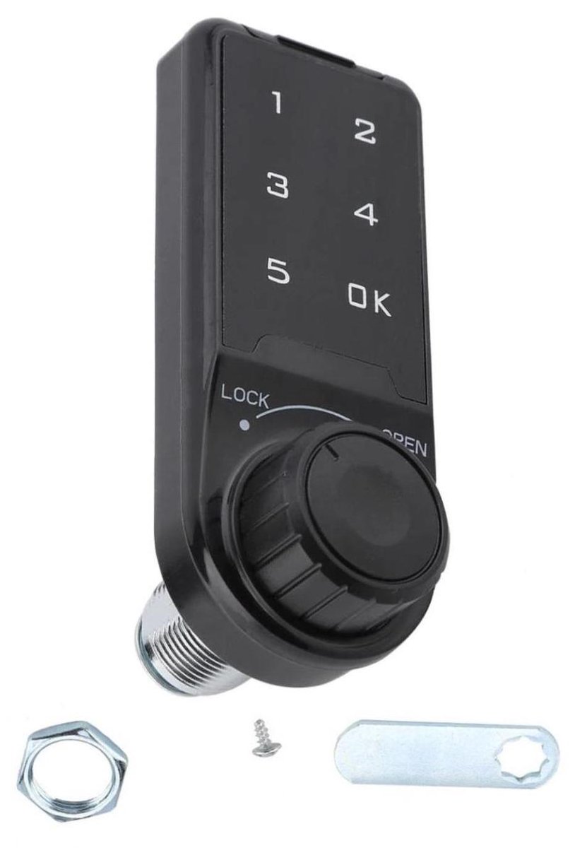extreem Skalk Niet essentieel Elektronisch kast slot met alarm - Digitaal lock - Deur beveiliging -  Toetsenbord | bol.com