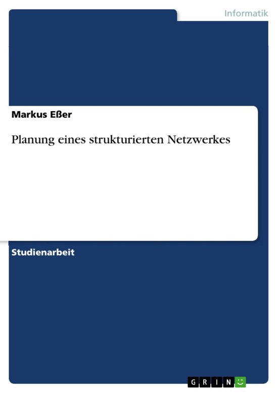 Planung eines strukturierten Netzwerkes - cover