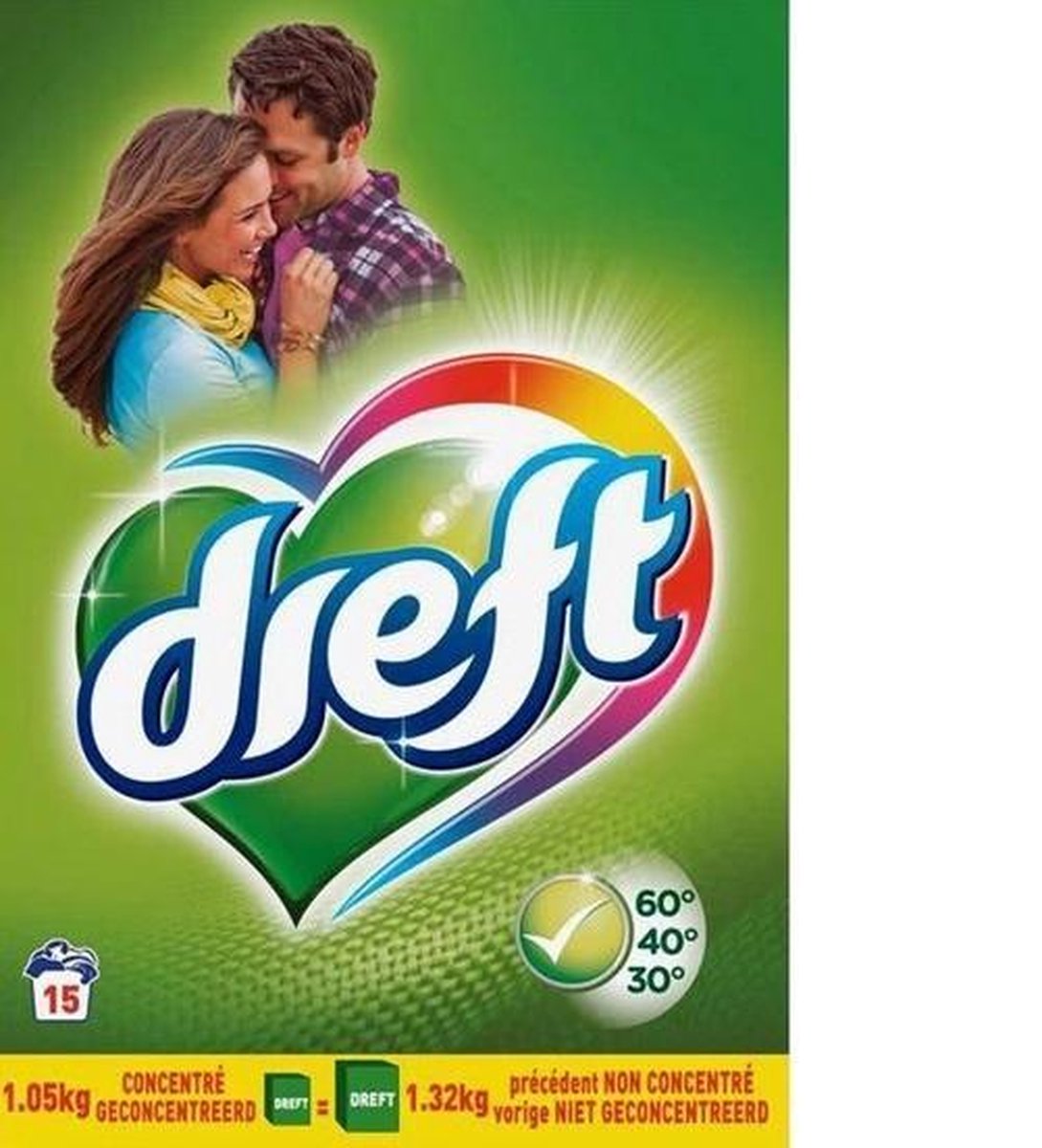 Goedkoopste Dreft Regular Waspoeder - 75 Wasbeurten (Multipak 5x15