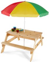 Plum Tuinset Plum - Picknicktafel met Parasol