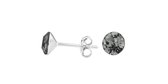 ARLIZI 1005 Boucles d'oreilles Cristal Swarovski - Femme - Argent Sterling 925 - 6 mm - Gris
