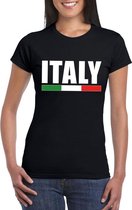 Zwart Italy/ Italie supporter shirt dames XL