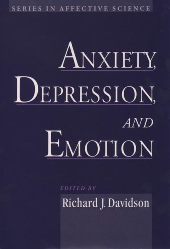 Anxiety, Depression, and Emotion - cover